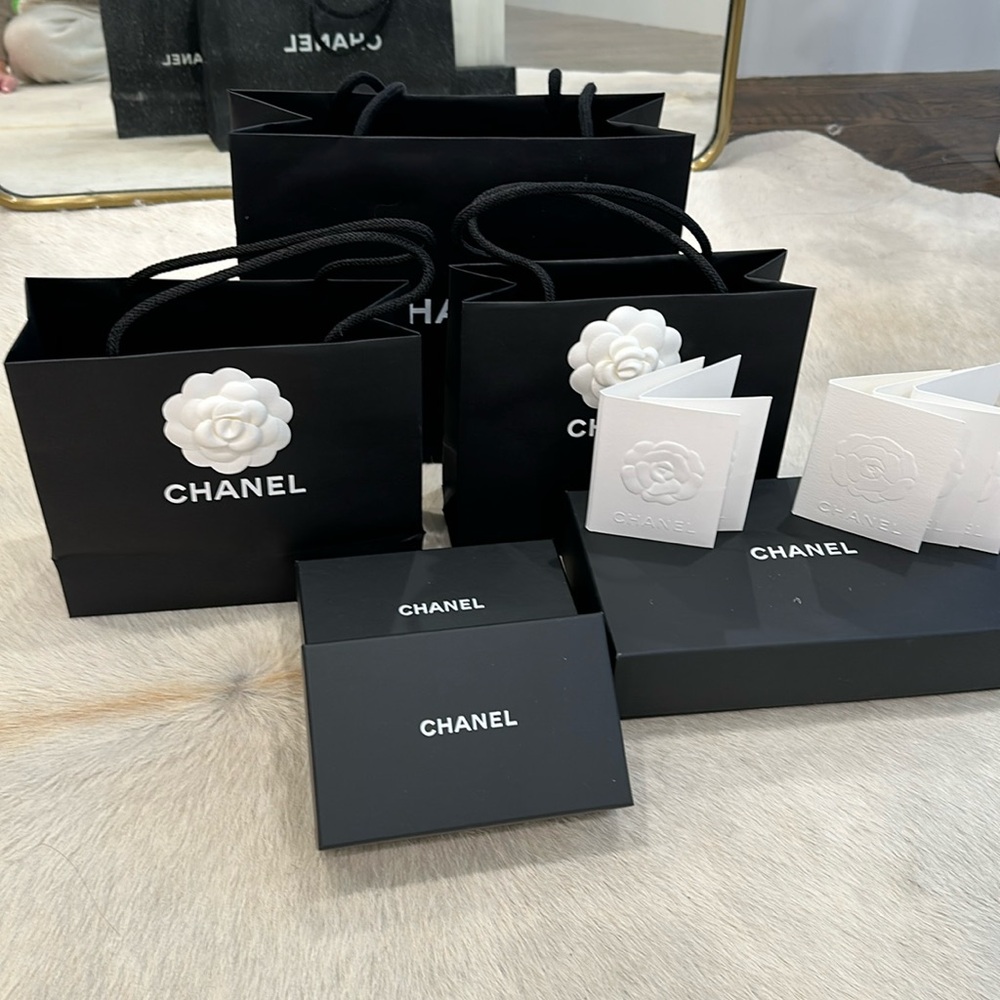 Chanel Boxes and Shopping Bags